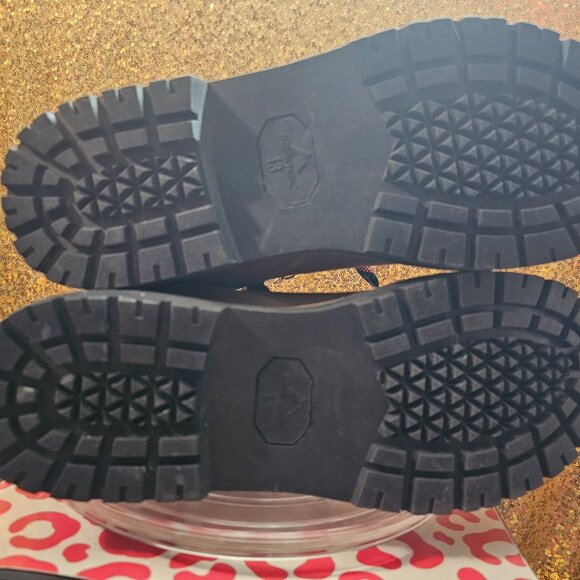 J OZARK TRAIL Red Lace Brown Waterproof Leather Hiking Boots Men's Size 13 NWT - Picture 11 of 11